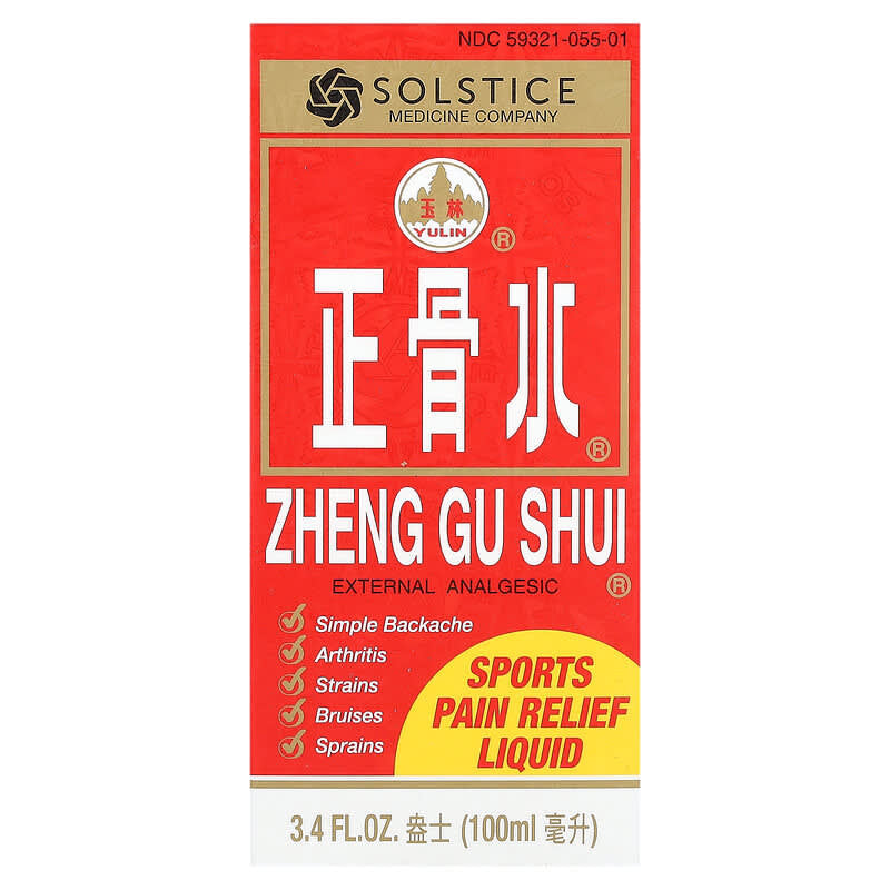 Solstice Medicine Company Zheng Gu Shu Pain Relief Herbal Liquid, 3.4 Oz